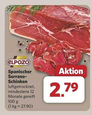Spanischer Serrano-Schinken