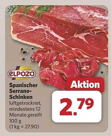 Spanischer Serrano-Schinken