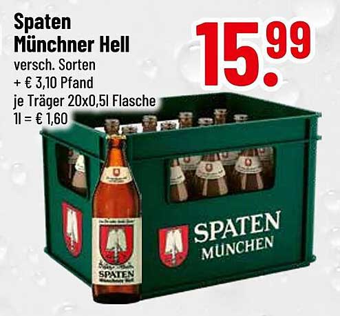 Spaten Münchner Hell - Kastenangebot