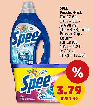 SPEE Frische-Kick – Waschmittel für strahlende Sauberkeit