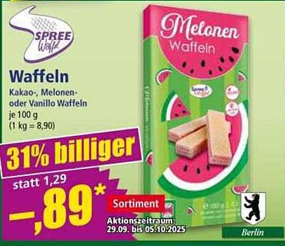 Spree Waffeln - Melonen Waffeln 100 g
