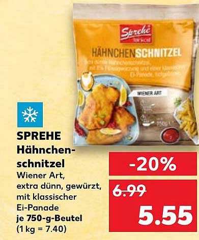 SPREHE Hähnchenschnitzel Wiener Art