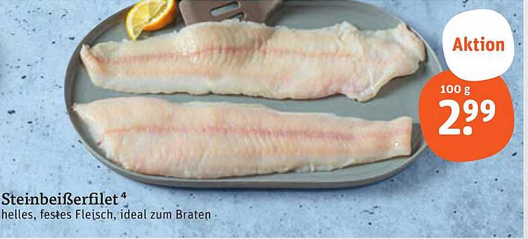 Steinbeißerfilet - Helles, festes Fleisch, ideal zum Braten