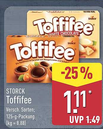 STORCK Toffifee Verschiedene Sorten; 125-g-Packung