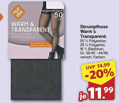 Strumpfhose Warm & Transparent