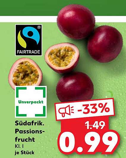 Südafrikanische Passionsfrucht - Ki. I, Unverpackt
