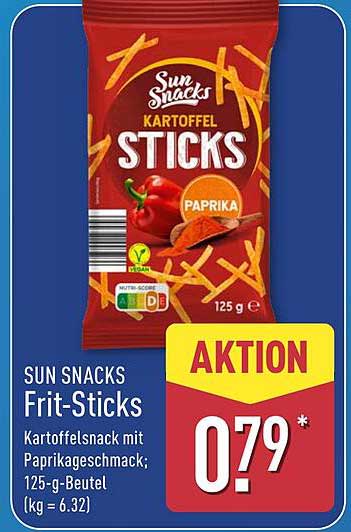 SUN SNACKS Frit-Sticks Paprika 125 g