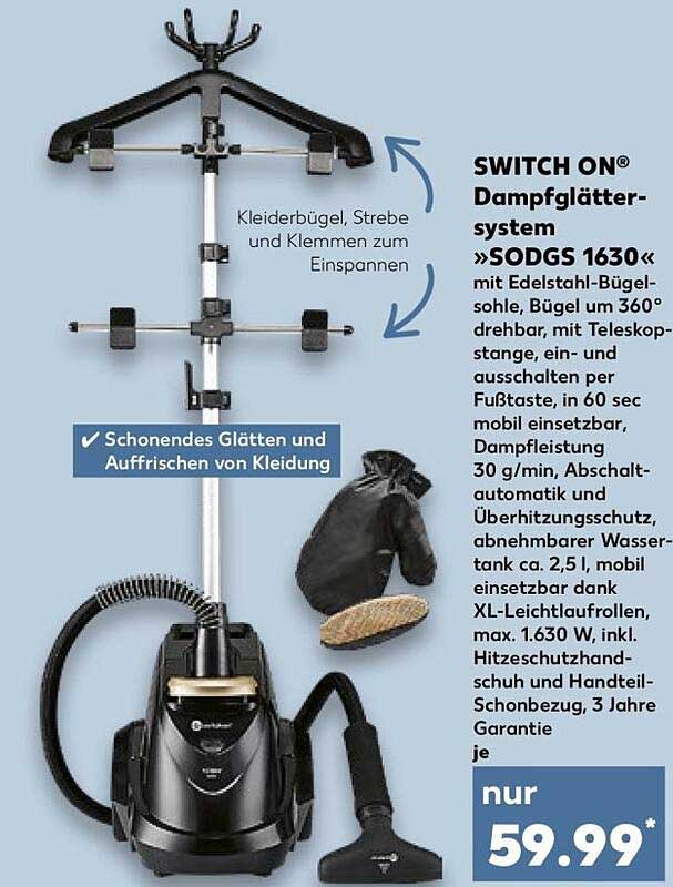 SWITCH ON® Dampfglätter-System »SODGS 1630«