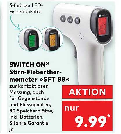 SWITCH ON® Stirn-Fieberthermometer »SFT 88«