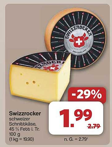 Swizzrocker Schweizer Schnittkäse 100 g