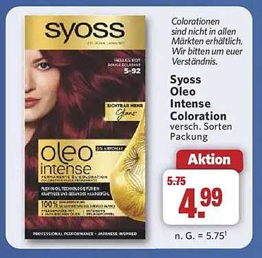 Syoss Oleo Intense Coloration 5-92