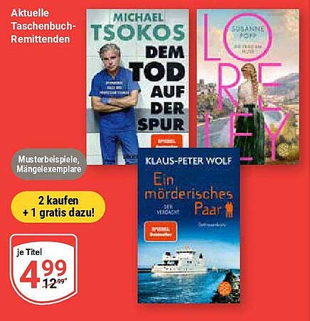 Taschenbuch Remittenden – 2 kaufen + 1 gratis dazu!