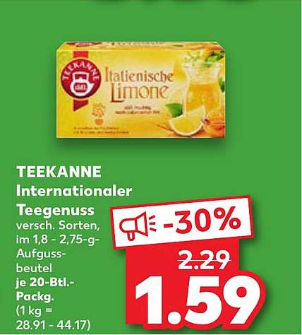 TEEKANNE Internationaler Teegenuss – Italienische Limone