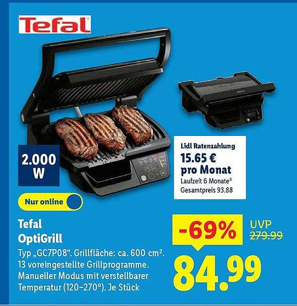 Tefal OptiGrill – Der perfekte Grill für jedes Fleischliebhaber
