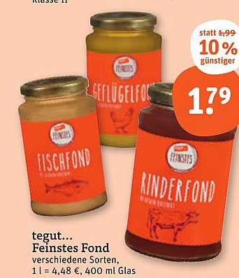 tegut... Feinstes Fond – verschiedene Sorten