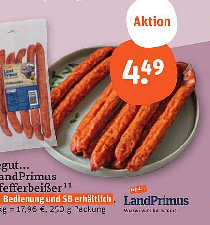 tegut... LandPrimus Pfefferbeißer 250 g
