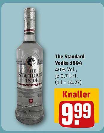 The Standard Vodka 1894, 40% Vol., je 0,7 l-Fl.