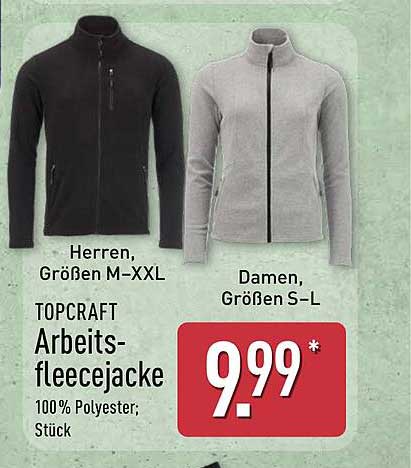 TOPCRAFT Arbeitsfleecejacke