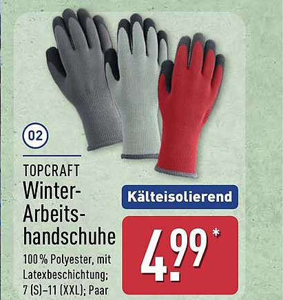 TOPCRAFT Winter-Arbeitshandschuhe