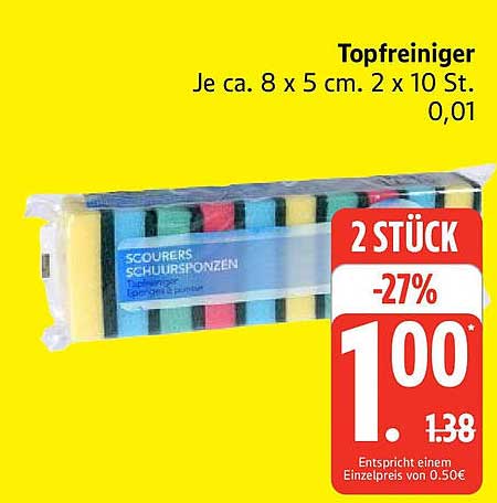 Topfreiniger 2 Stück - Ideale Reinigungspartner für Ihre Küche