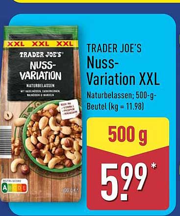 TRADER JOE’S Nuss-Variation XXL 500 g