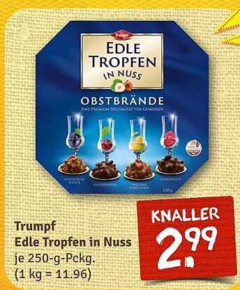 Trumpf Edle Tropfen in Nuss 250 g