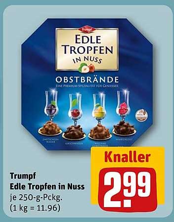 Trumpf Edle Tropfen in Nuss