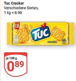 Tuc Cracker - Original, verschiedene Sorten