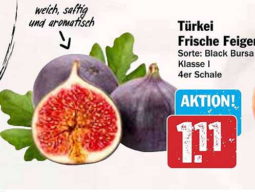 Türkei Frische Feigen - Sorte: Black Bursa, 4er Schale