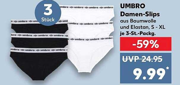 UMBRO Damen-Slips 3 Stück