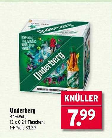 Underberg 12 x 0,2 l-Flaschen