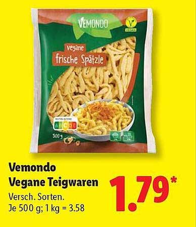 Vemondo Vegane Teigwaren - frische Spätzle