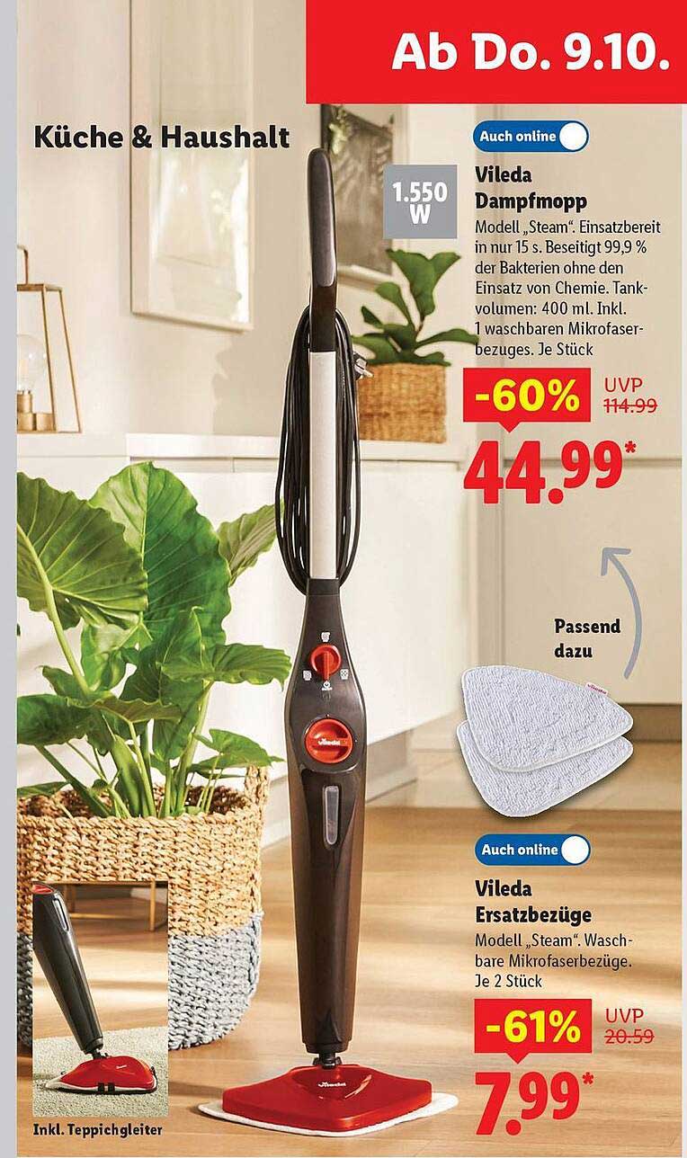 Vileda Dampfmopp Modell „Steam“
