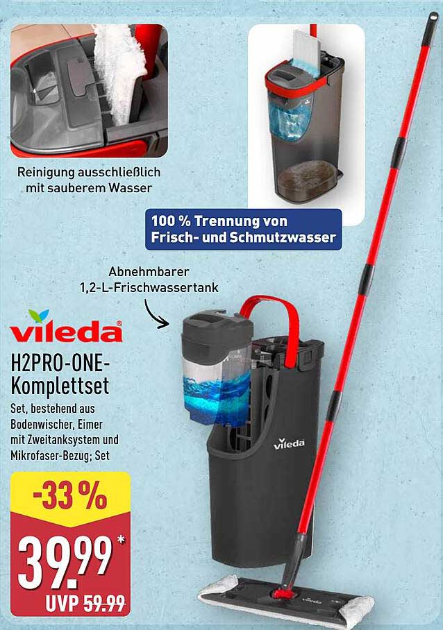 Vileda H2PRO-ONE-Komplettset