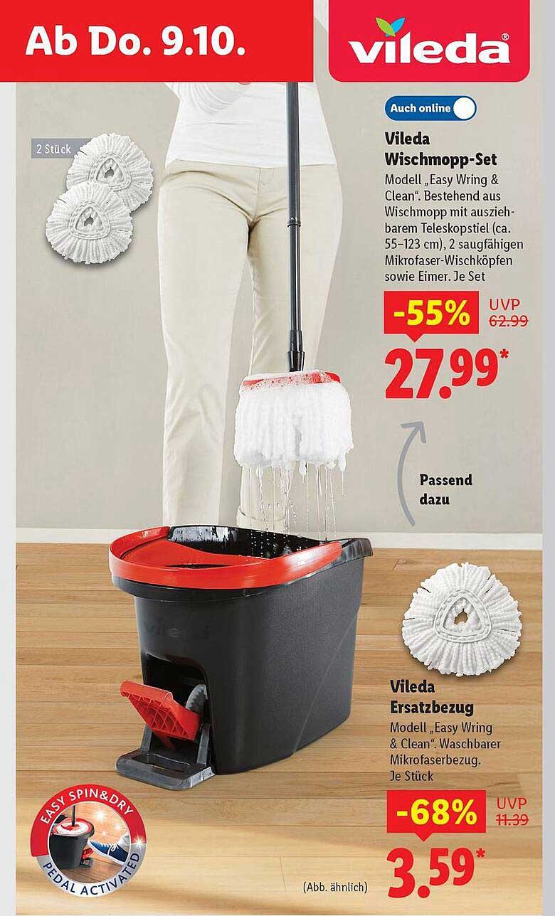 Vileda Wischmopp-Set Modell "Easy Wring & Clean"