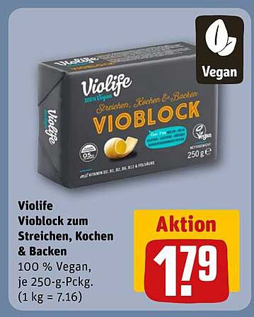 Violife Vioblock zum Streichen, Kochen & Backen