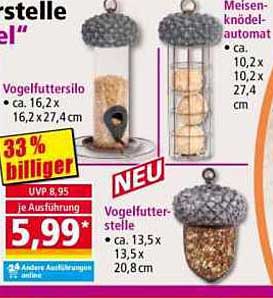 Vogelfutterstelle "Eichel" - Neu