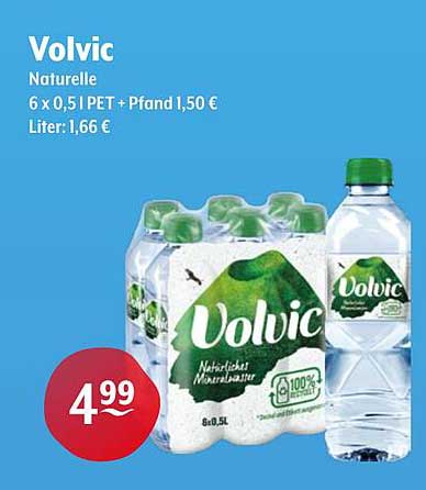Volvic Naturelle 6 x 0,5 l PET + Pfand 1,50 €