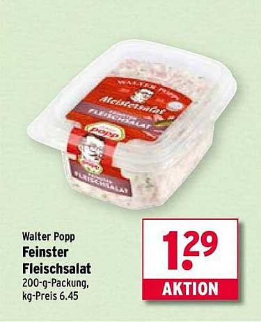 Walter Popp Feiner Fleischsalat 200-g-Packung