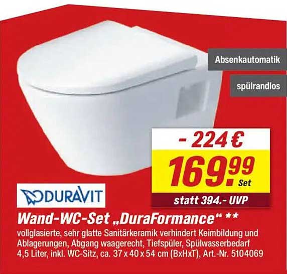 Wand-WC-Set „DuraFormance“