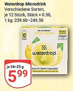 Waterdrop Microdrink – Verschiedene Sorten zur Auswahl