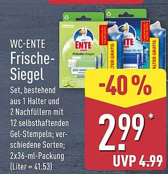 WC-ENTE Frische-Siegel
