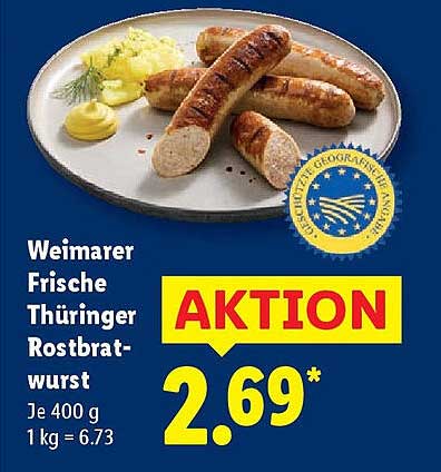 Weimarer Frische Thüringer Rostbratwurst