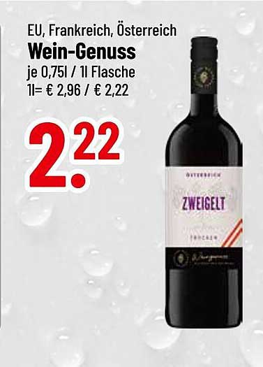 Wein-Genuss Zweigelt 0,75l