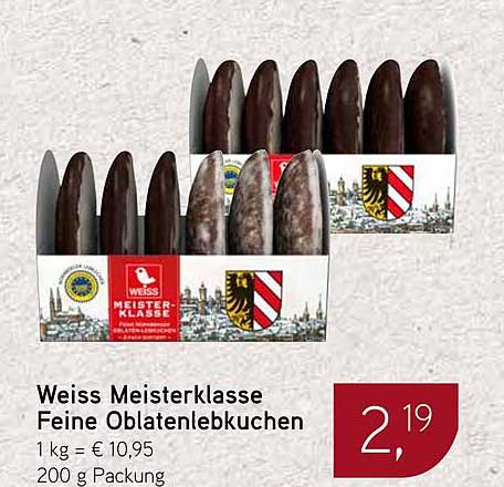Weiss Meisterklasse Feine Oblatenlebkuchen 200 g Packung