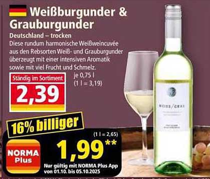 Weißburgunder & Grauburgunder - trocken