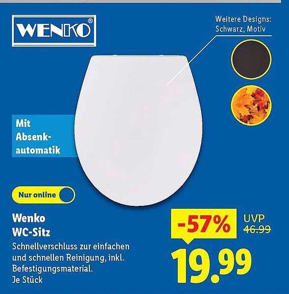 Wenko WC-Sitz mit Absenkautomatik