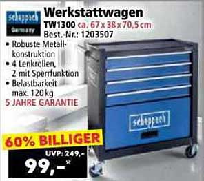 Werkstattwagen TW1300 von Scheppach