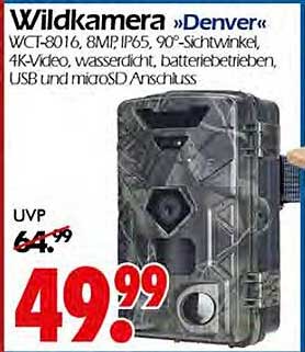 Wildkamera »Denver« W/CT-8016, 8MP, IP65, 90°-Sichtwinkel