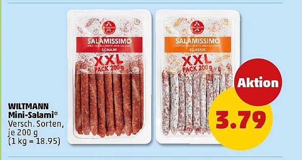WILTMANN Mini-Salami - Verschiedene Sorten 200 g